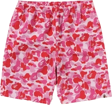 BAPE ABC Camo Beach Shorts (SS23) Pink